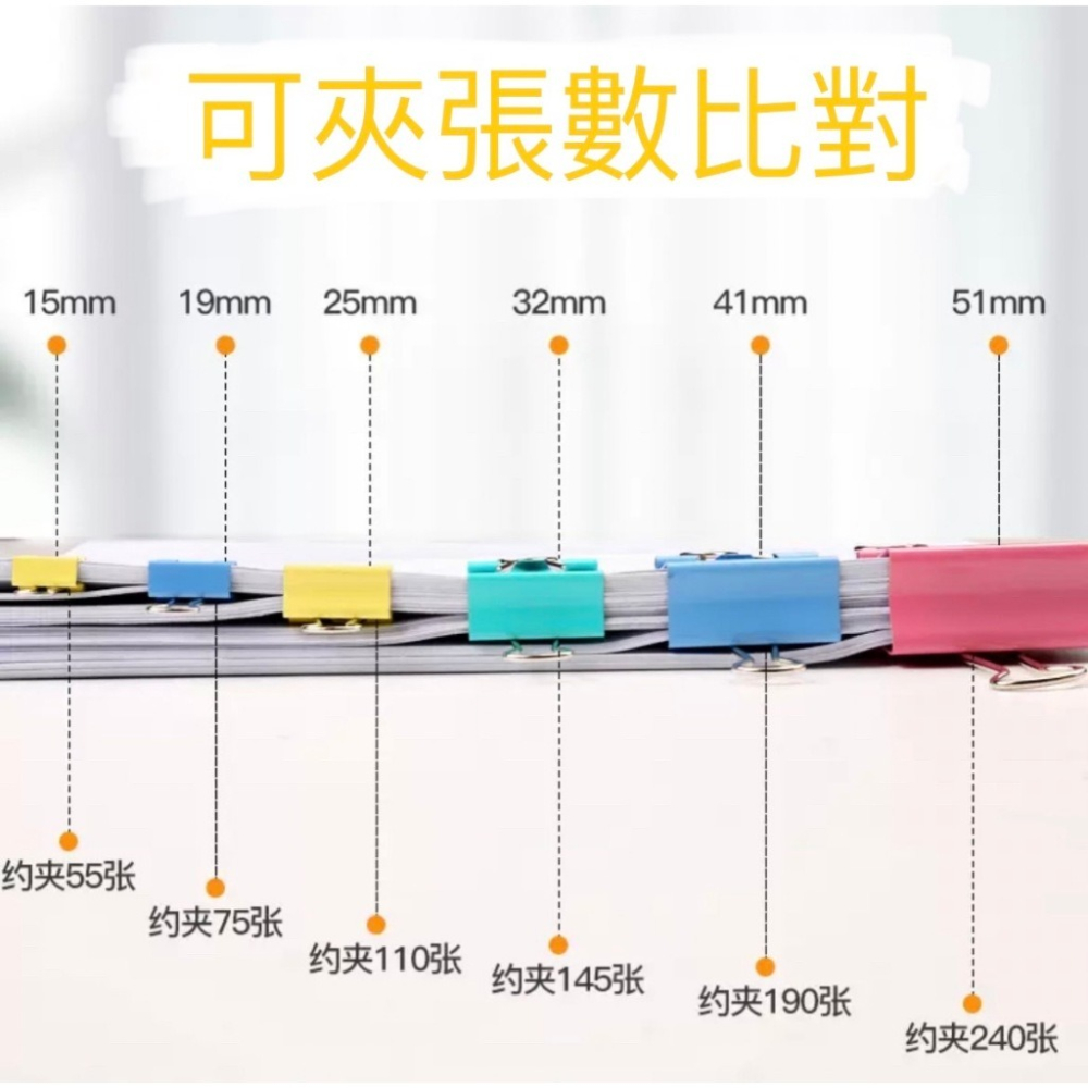 19mm/32mm/51mm長尾夾 事務長尾票夾 長尾夾 事務夾 票券夾 美術夾 紙夾 固定夾 紙夾 票夾 夾子-細節圖3