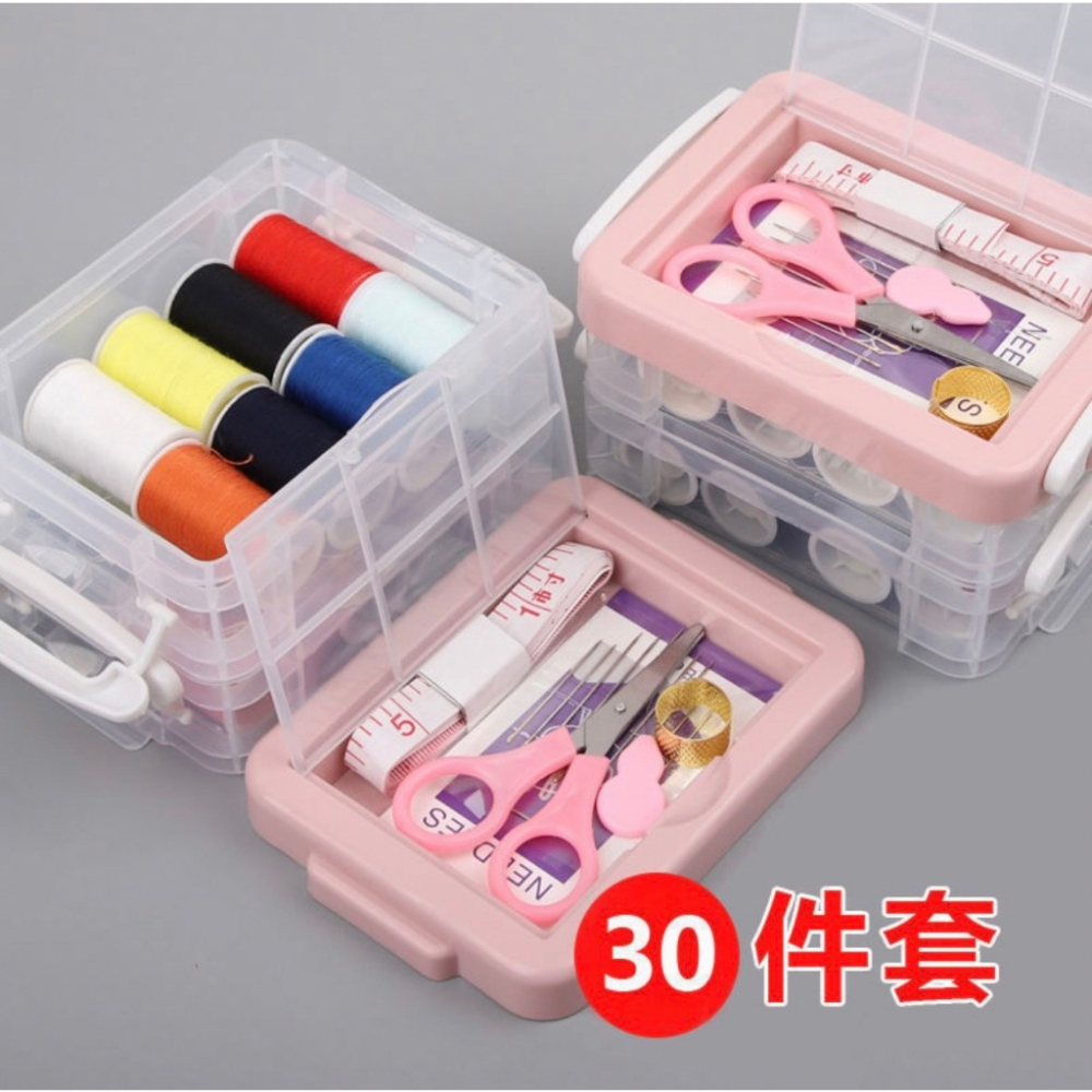 針線盒縫紉套裝 超值30件組針線包！居家縫紉修補衣物用品 棉線鈕扣皮尺剪刀穿線針縫紉組合 針線盒 針線包 縫紉包 縫紉組-細節圖5