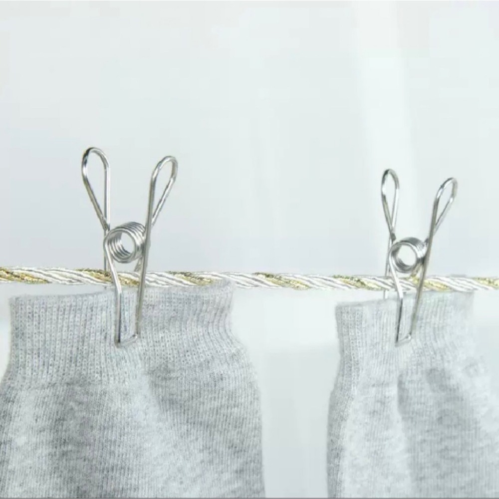 強力線夾 超勇實心夾子！一體成形夾子 5.2/6.5公分 不鏽鋼夾 曬衣夾 晾衣夾 夾襪子 衣夾 線夾 長尾夾 夾子-細節圖2