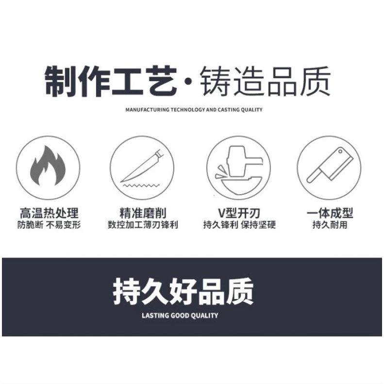 孖八一刀 斬骨刀廚房菜刀！盒裝正品 精工菜刀 廚房料理刀具用品 斬骨刀 砍骨刀 剁刀 料理刀 菜刀 刀子-細節圖7