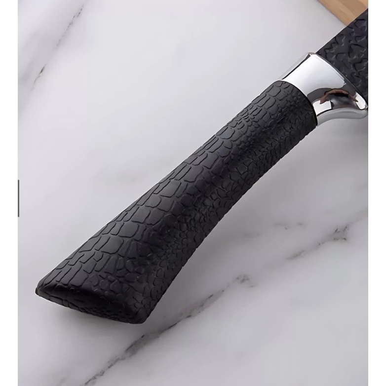 不鏽鋼切片刀 不鏽鋼菜刀 黑色款 廚房菜刀 廚師刀 主廚刀 料理刀 菜刀 刀子 12052-細節圖3