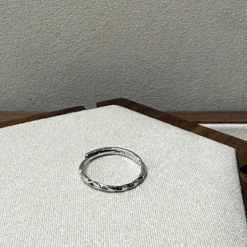🌟『Yo省錢』細圈波紋戒指 可調式戒指 開口戒指-細節圖2