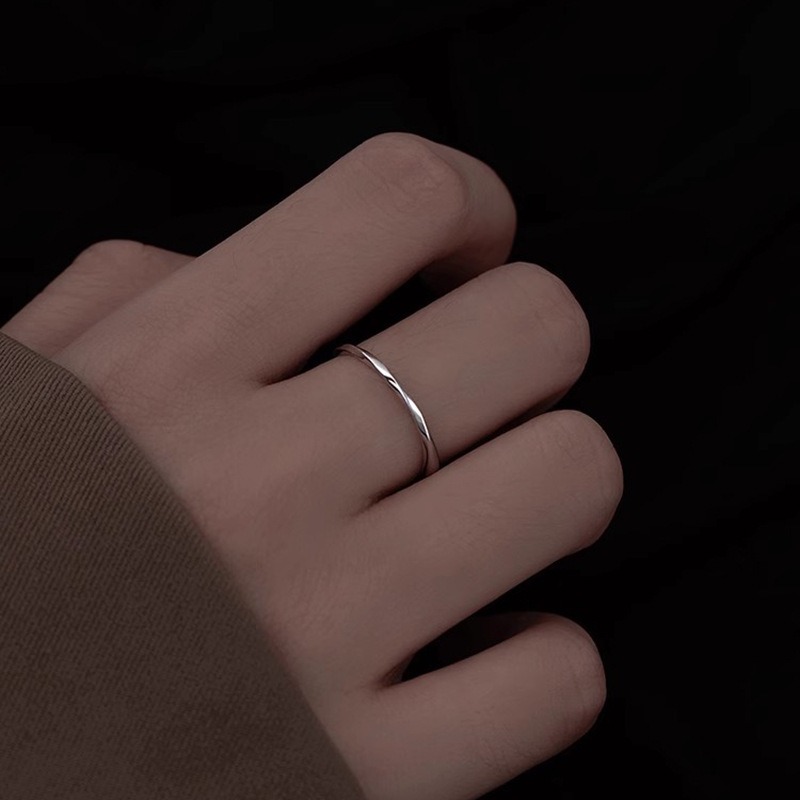 🌟『Yo省錢』細圈波紋戒指 可調式戒指 開口戒指-細節圖3