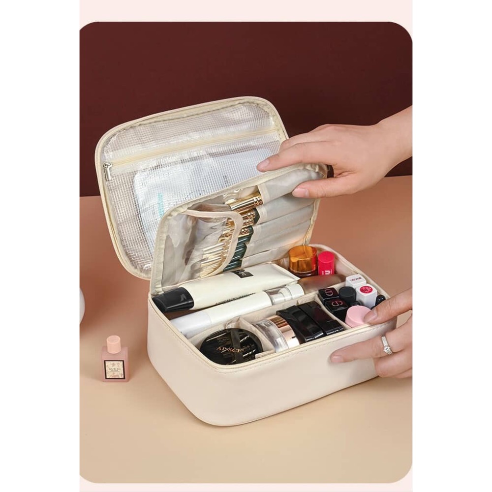 🌟『Yo省錢』PU皮大化妝包-細節圖3