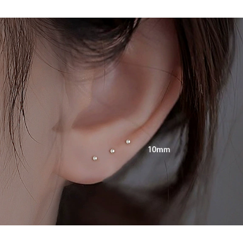 🌟『Yo省錢』S999足銀 養耳洞用耳針 圓球款（一對）-細節圖3