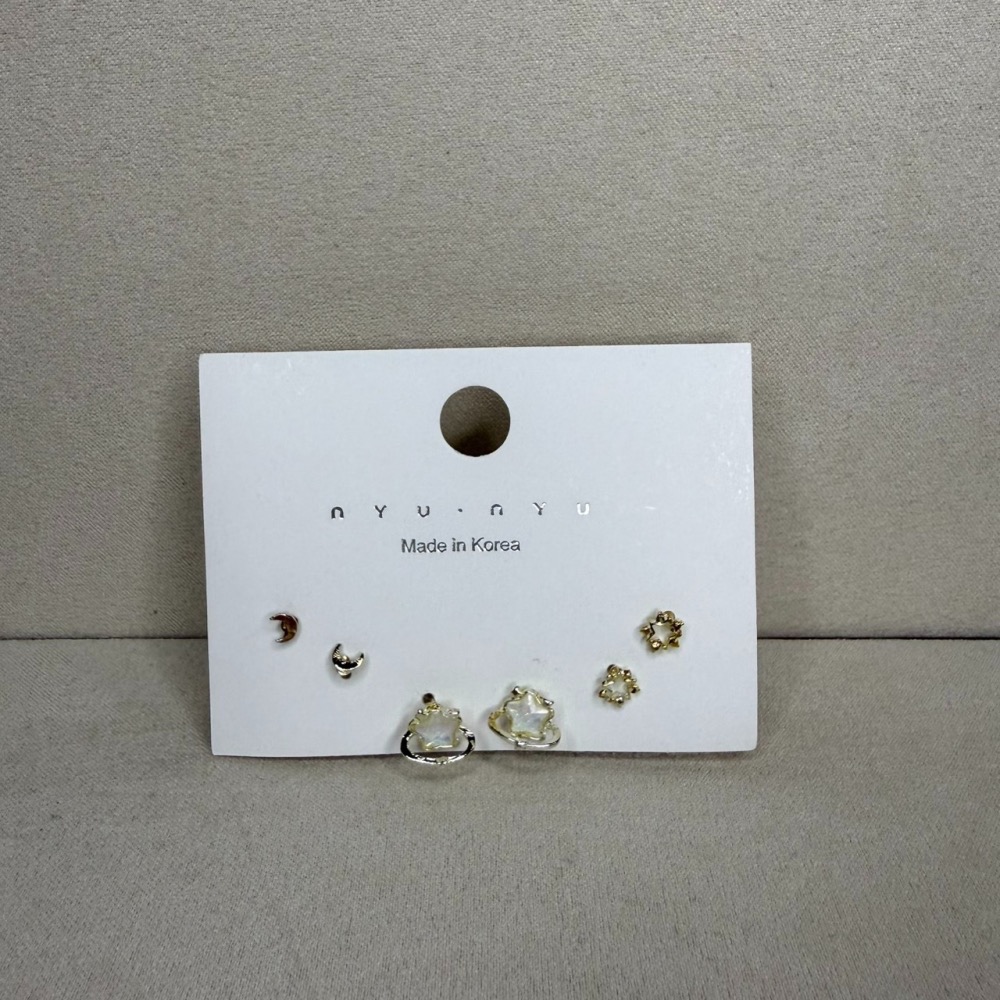 🌟『Yo省錢』合金耳環組 一周耳釘  耳環 耳針-細節圖3