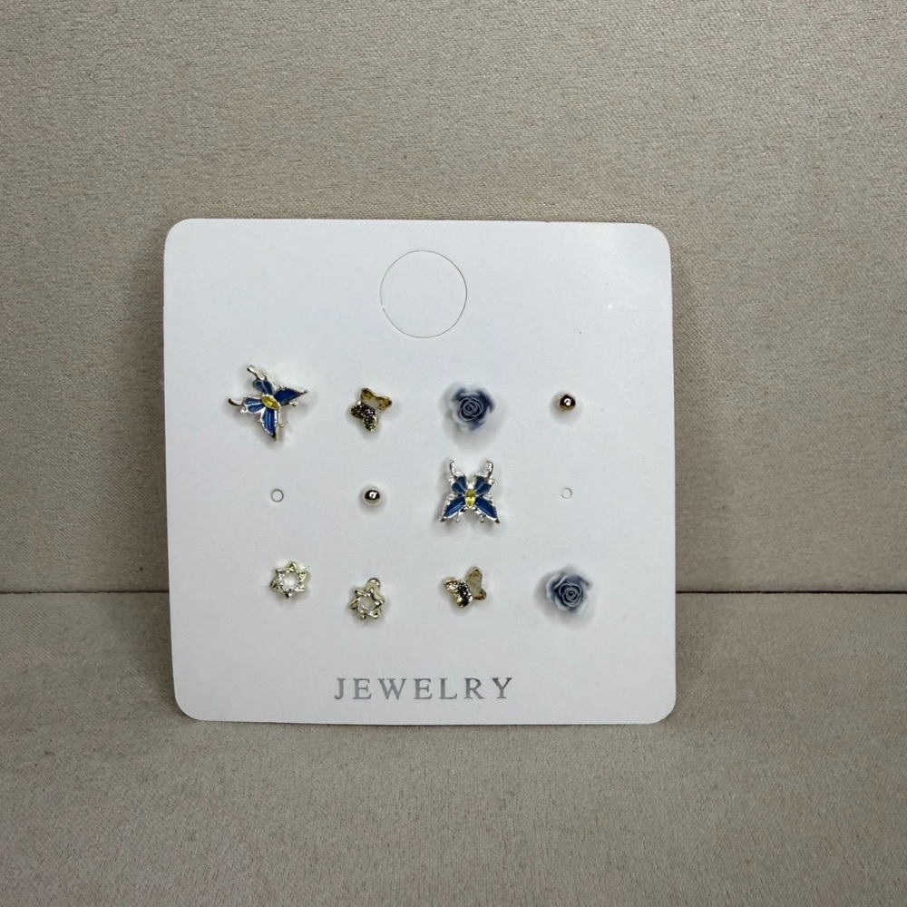 🌟『Yo省錢』合金耳環組 一周耳釘  耳環 耳針-細節圖8