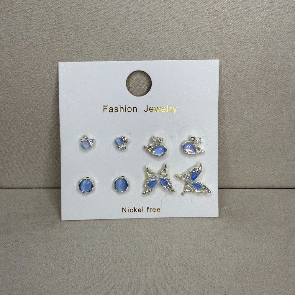 🌟『Yo省錢』合金耳環組 一周耳釘  耳環 耳針-規格圖10