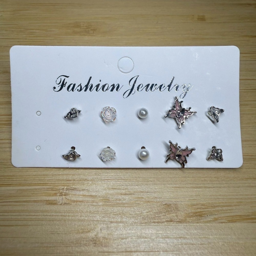 🌟『Yo省錢』合金耳環組 一周耳釘  耳環 耳針-規格圖10