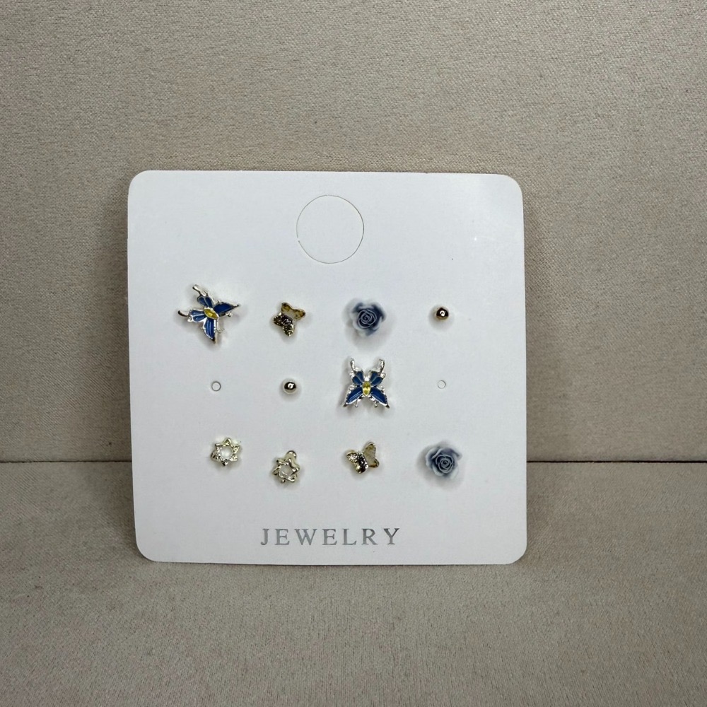 🌟『Yo省錢』合金耳環組 一周耳釘  耳環 耳針-規格圖10