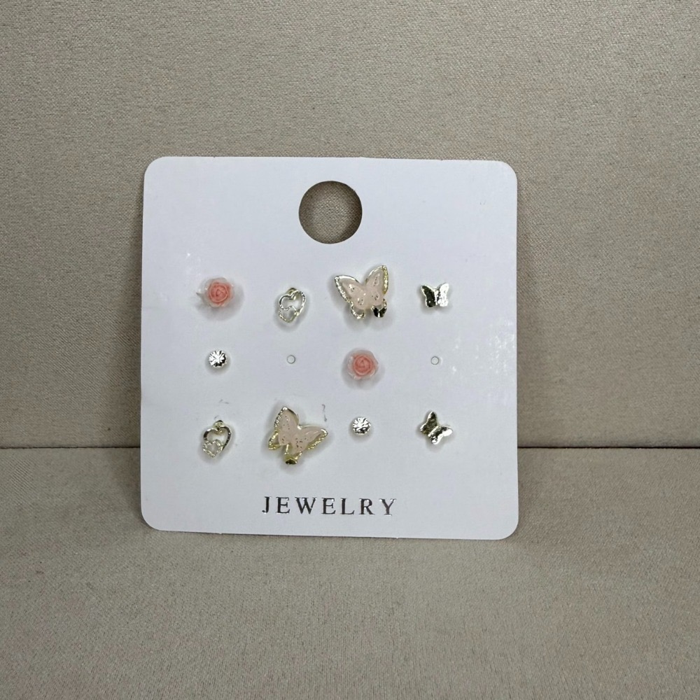 🌟『Yo省錢』合金耳環組 一周耳釘  耳環 耳針-規格圖10