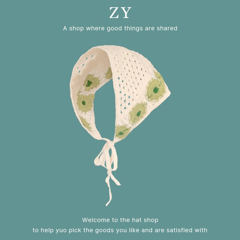 🌟『Yo省錢』 針織頭巾 髮帶-規格圖1