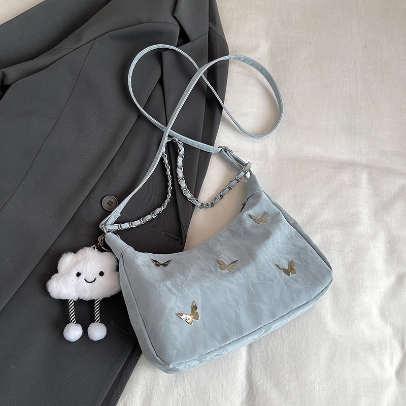 🌟🌟『Yo省錢』軟皮蝴蝶結鍊條斜背包(無隔層)-規格圖4