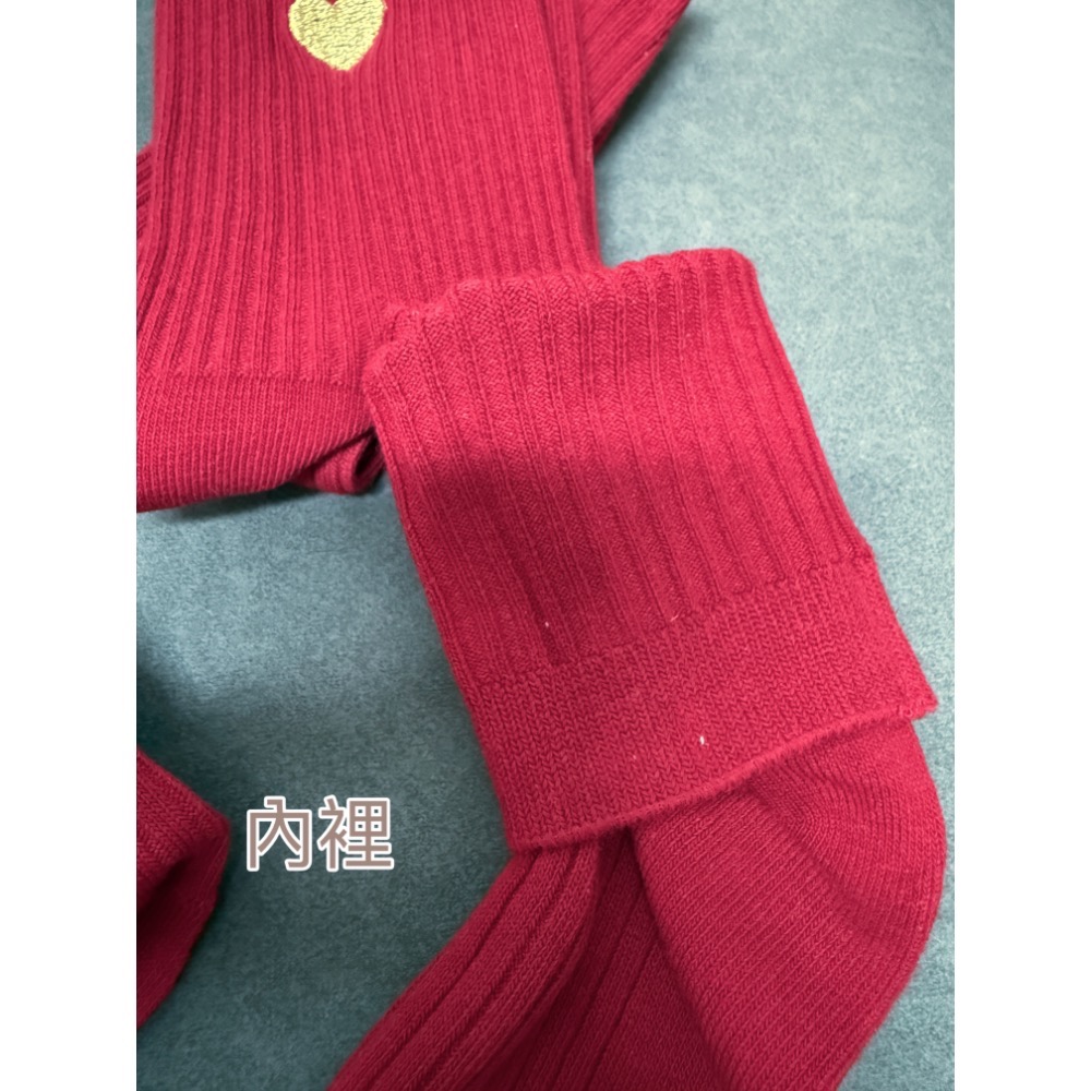 『yo省錢』2026新春大紅中筒襪 棉襪 襪子-細節圖6