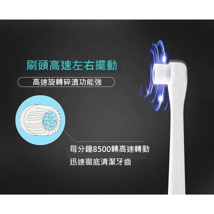 超值組合旋轉式電動牙刷組（主機+2支刷頭）-細節圖2