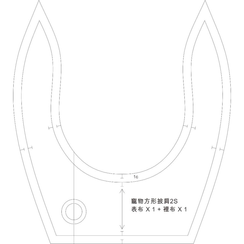 🔸**DIY手作寵物方形領巾紙型（無教學）**🔸-細節圖5