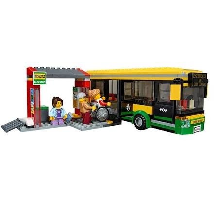 樂高 Lego city 60154公車站 全新未拆-細節圖4
