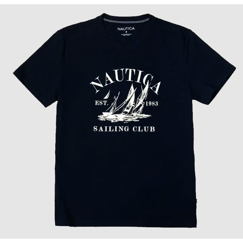 Nautica 男款短袖上衣 -深藍色- 亞規-細節圖2