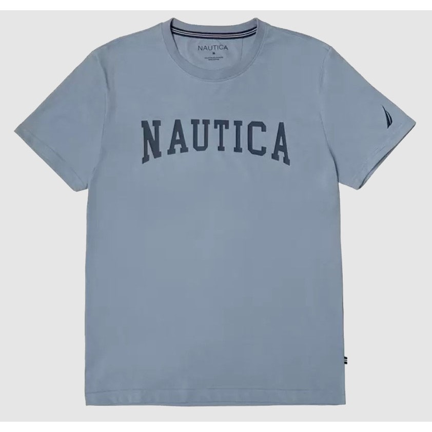 Nautica 男款短袖上衣 -淺藍色- 亞規-細節圖2