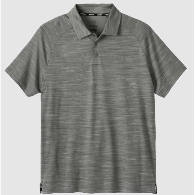 HURLEY 男款短袖POLO衫- 灰色-美規-細節圖2
