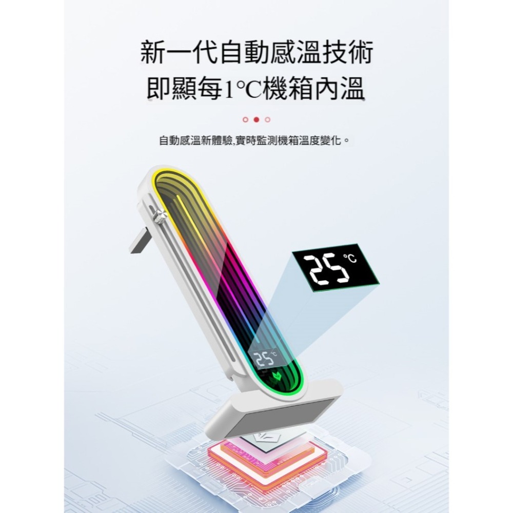 GH3溫度顯示支撐架 顯卡支架 顯示卡支撐架 千斤頂 ARGB 可調式顯卡支架 台灣現貨-細節圖3