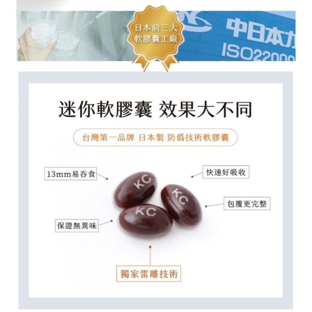 KCWINWIN【耐視Plus+葉黃素】游離型葉黃素 藻紅素 軟膠囊-細節圖4
