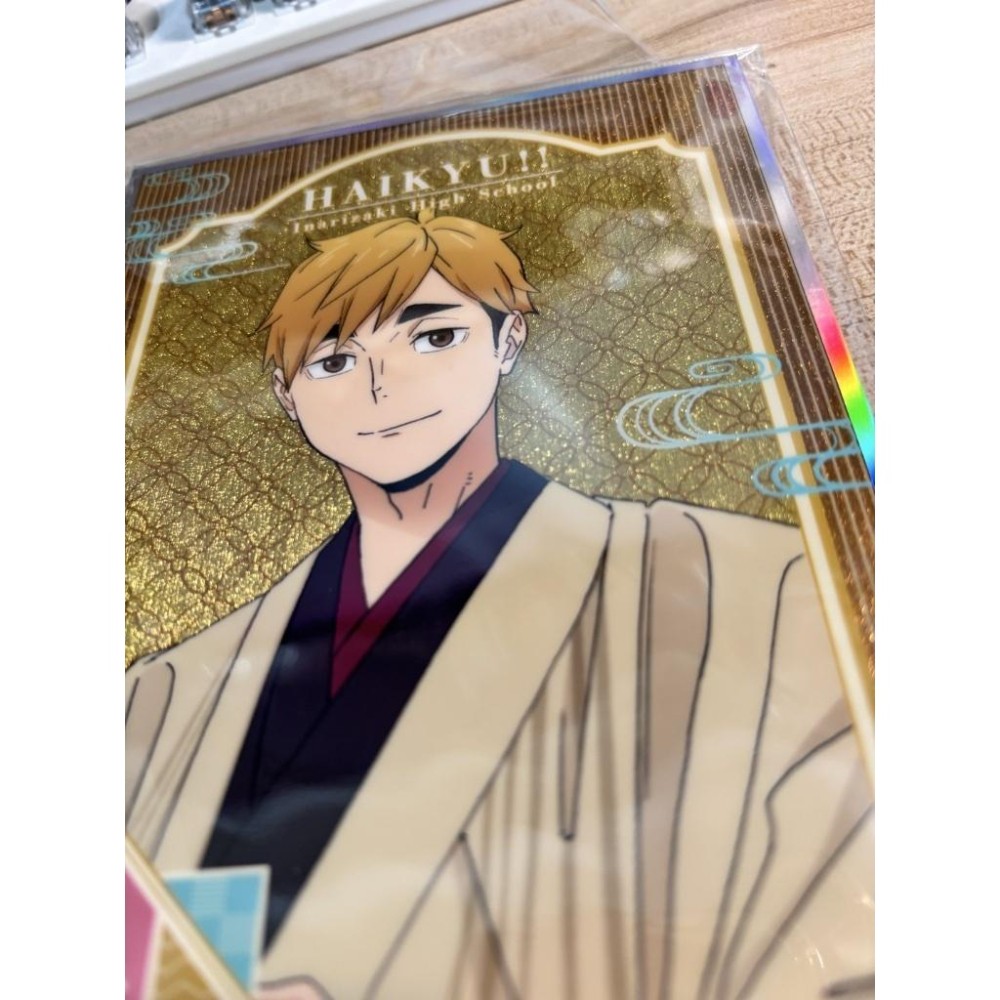 【現貨】J現貨 JR東海 × 排球少年 京都限定聯名 色紙 款式: 日向翔陽、 影山飛雄、 宮侑、 宮治 生八橋附卡吊飾-細節圖3