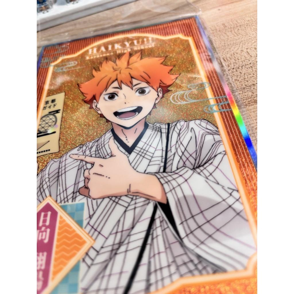 【現貨】J現貨 JR東海 × 排球少年 京都限定聯名 色紙 款式: 日向翔陽、 影山飛雄、 宮侑、 宮治 生八橋附卡吊飾-細節圖5