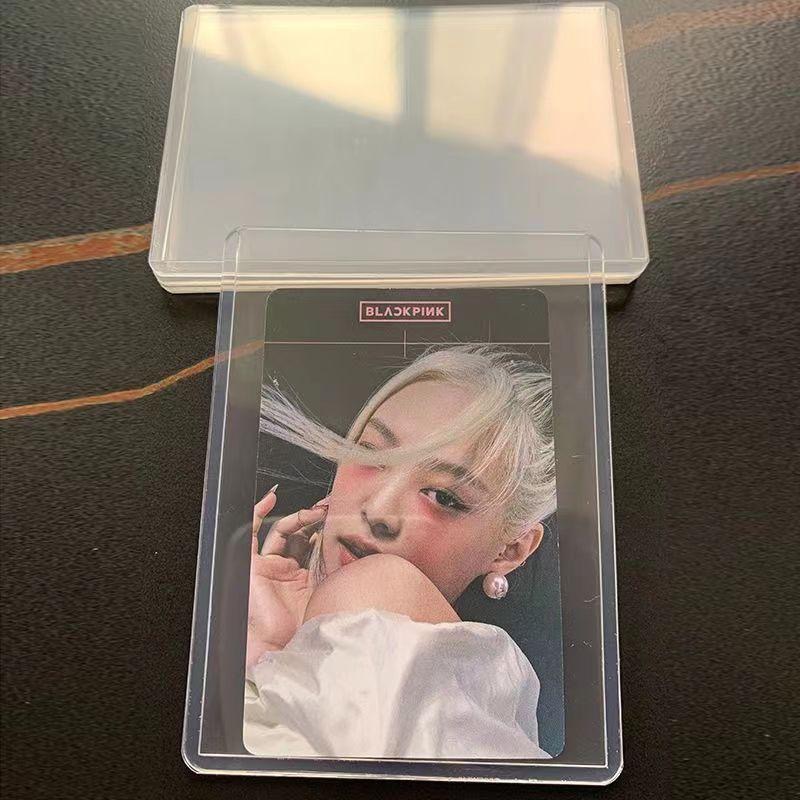 【現貨】雷射膜 加厚覆膜卡套 磚硬卡套 小卡套 球星卡牌 寶可夢 ptcg 咕卡套 透明卡套  硬式卡套 拍立得卡套-細節圖6