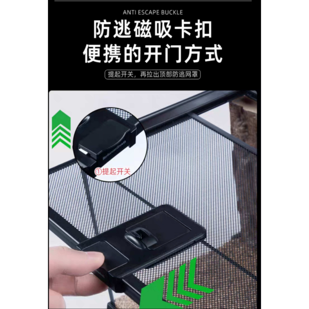 守宮飼養箱 爬蟲生態缸 玻璃缸 爬寵飼養箱 守宮蜥蜴角蛙寄居蟹烏龜蛇蟲玻璃雨林缸生態缸-細節圖5
