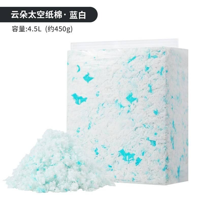 促銷不挑色每包50 買15包送1包 需分兩單 無塵保暖紙棉450g  小寵紙棉 倉鼠墊料墊材 四季通用 做窩 蓬鬆柔軟-規格圖4