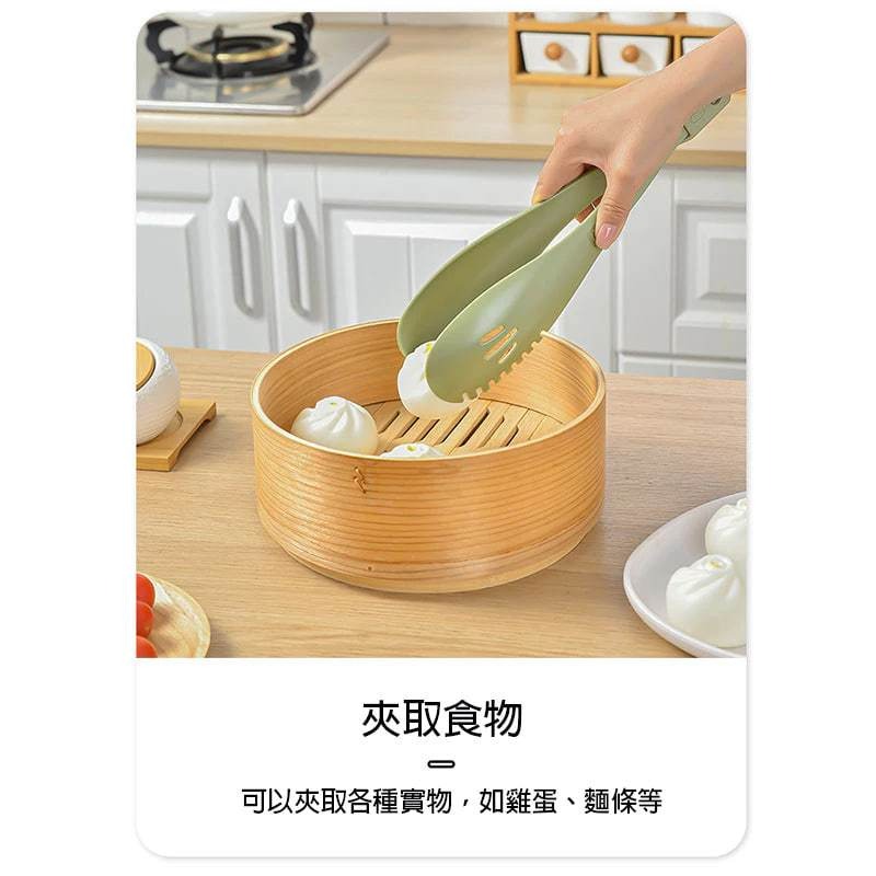 三合一食物夾 多功能防滑防燙 麵條夾 烤肉夾 麵包夾 火鍋漏勺 鏤空設計可拆分 食物夾 料理夾 烘焙夾 蛋清分離器飯勺-細節圖3