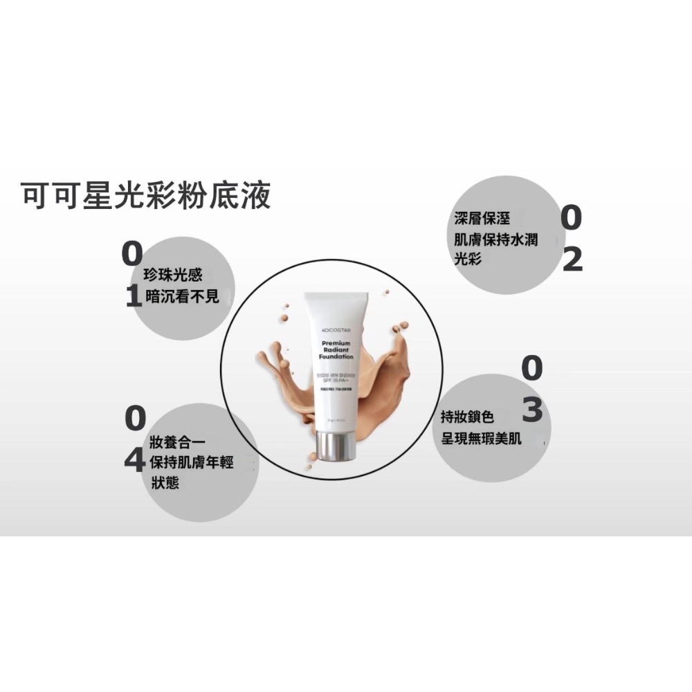 韓國醫美院線正品 KOCOSTAR 可可星  水潤光感養膚粉底液-細節圖4