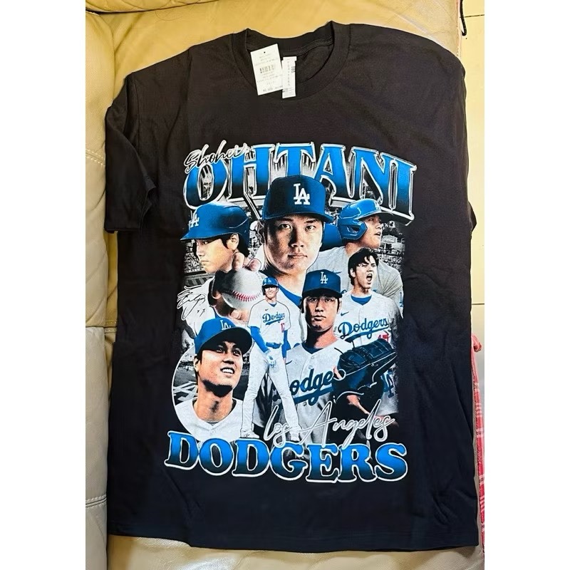 現貨 全新_大谷翔平 Ohtani 道奇隊_棉T T-shirt L號_販售時就沒有包裝袋，可接受者再下單喔-細節圖2