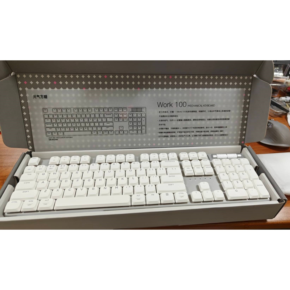 (台灣現貨)元氣方糖Work100 矮軸100%全尺寸鍵盤(108鍵、104鍵)-細節圖3