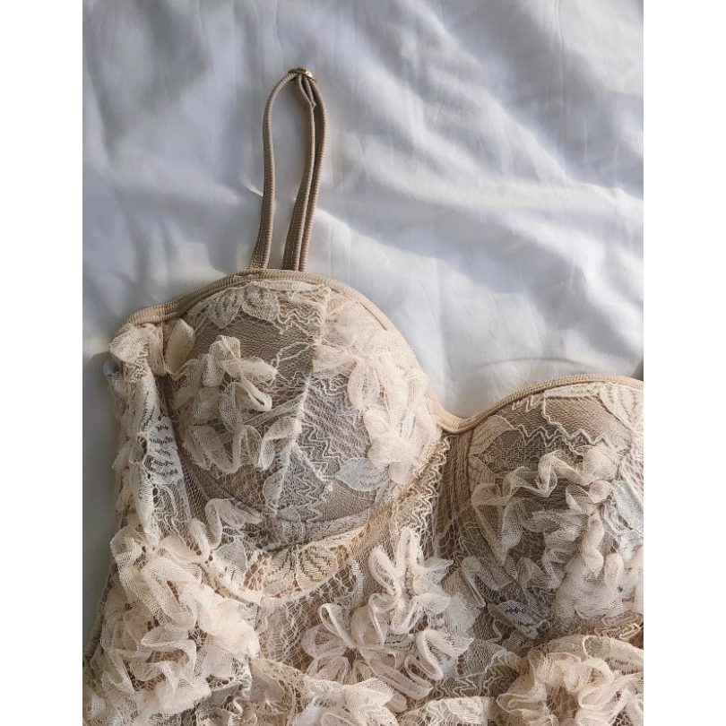 2025年新款連身長袖泳衣女蕾絲鋼托聚攏露背度假溫泉泳裝-細節圖7