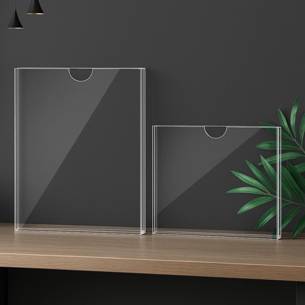 【台灣出貨】價格牌 標價牌 壓克力牌 標示牌 價目表 A6 A5 A4 壓克力板 雙層壓克力卡槽 展示牌-細節圖5