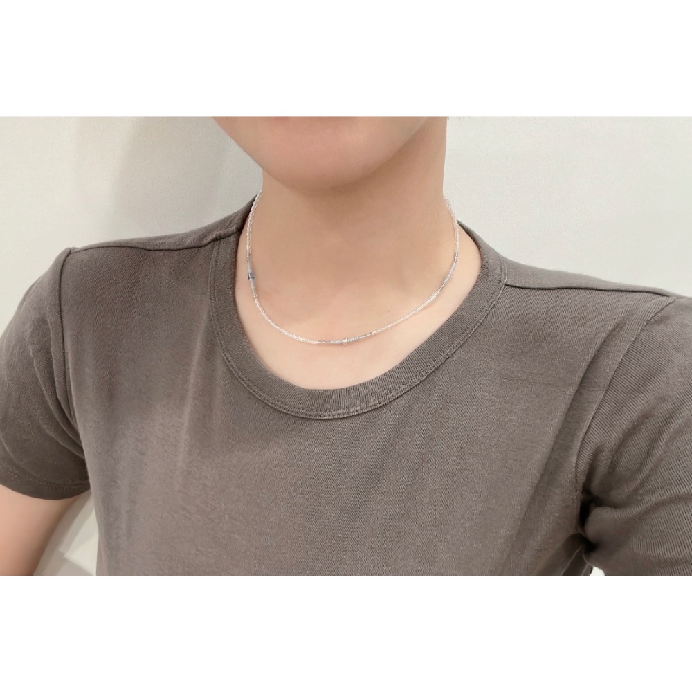 猫又手作｜晨空 串珠項鍊 淡水珍珠-細節圖3