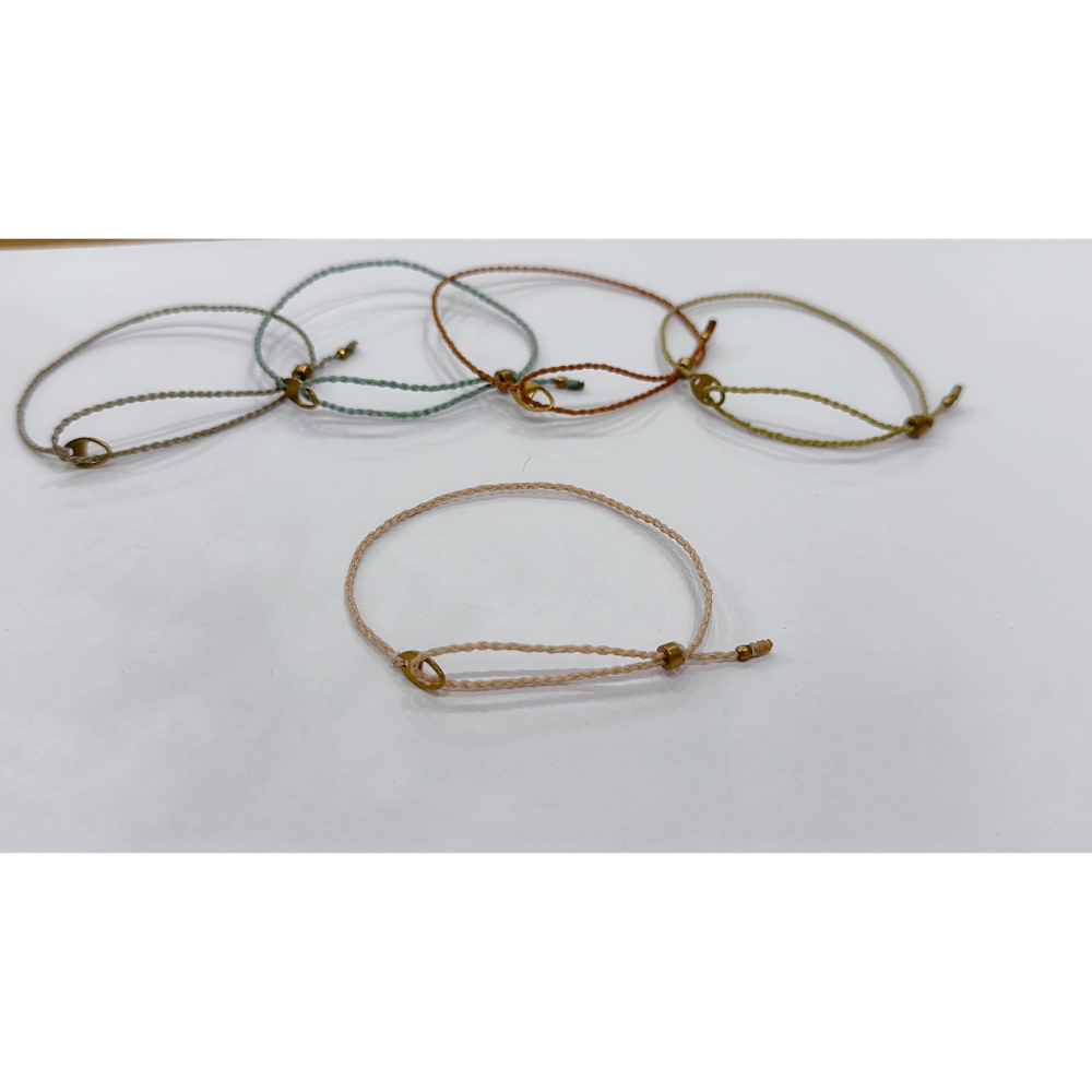 猫又手作｜《吉繫物語》蠟線編織手繩　可調節-細節圖5