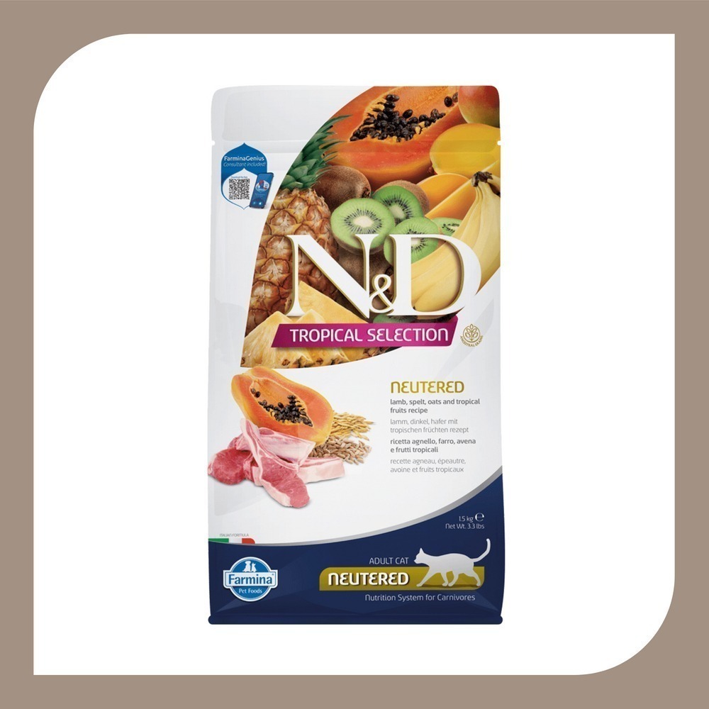 FTC3 室內/結紮貓 羊肉木瓜1.5KG+300g*1