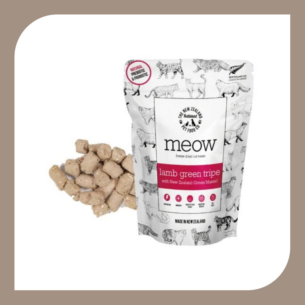 NZ Natural 鮮開凍 貓 冷凍乾燥零食 羊綠草胃+綠唇貽貝-規格圖1