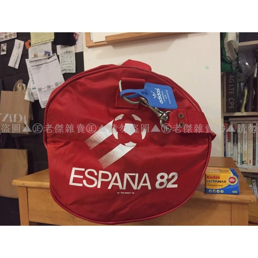 [老傑雜賣]CANON聯名ADIDAS 國際足總世界盃紀念包/圓桶包/1982年-細節圖2