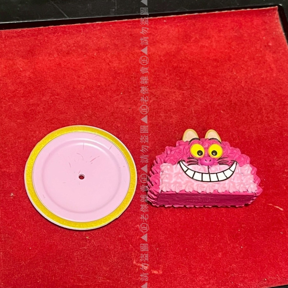 [老傑雜賣]二手玩具 迪士尼甜點 妙妙貓/日本 扭蛋/笑臉貓/愛麗絲夢遊仙境/Cheshire Cat/蛋糕-細節圖5