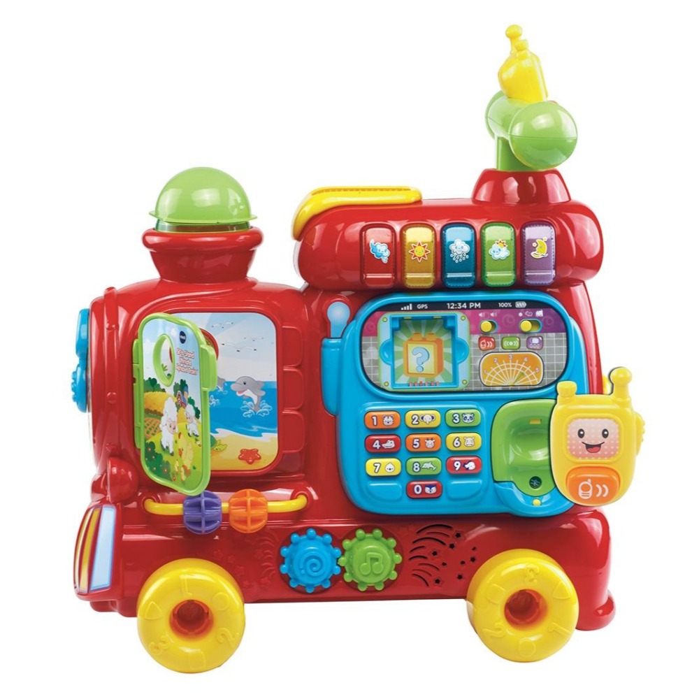 Vtech 4合1智慧歡樂積木學習車-粉色/紅色/藍色(現貨)-細節圖2