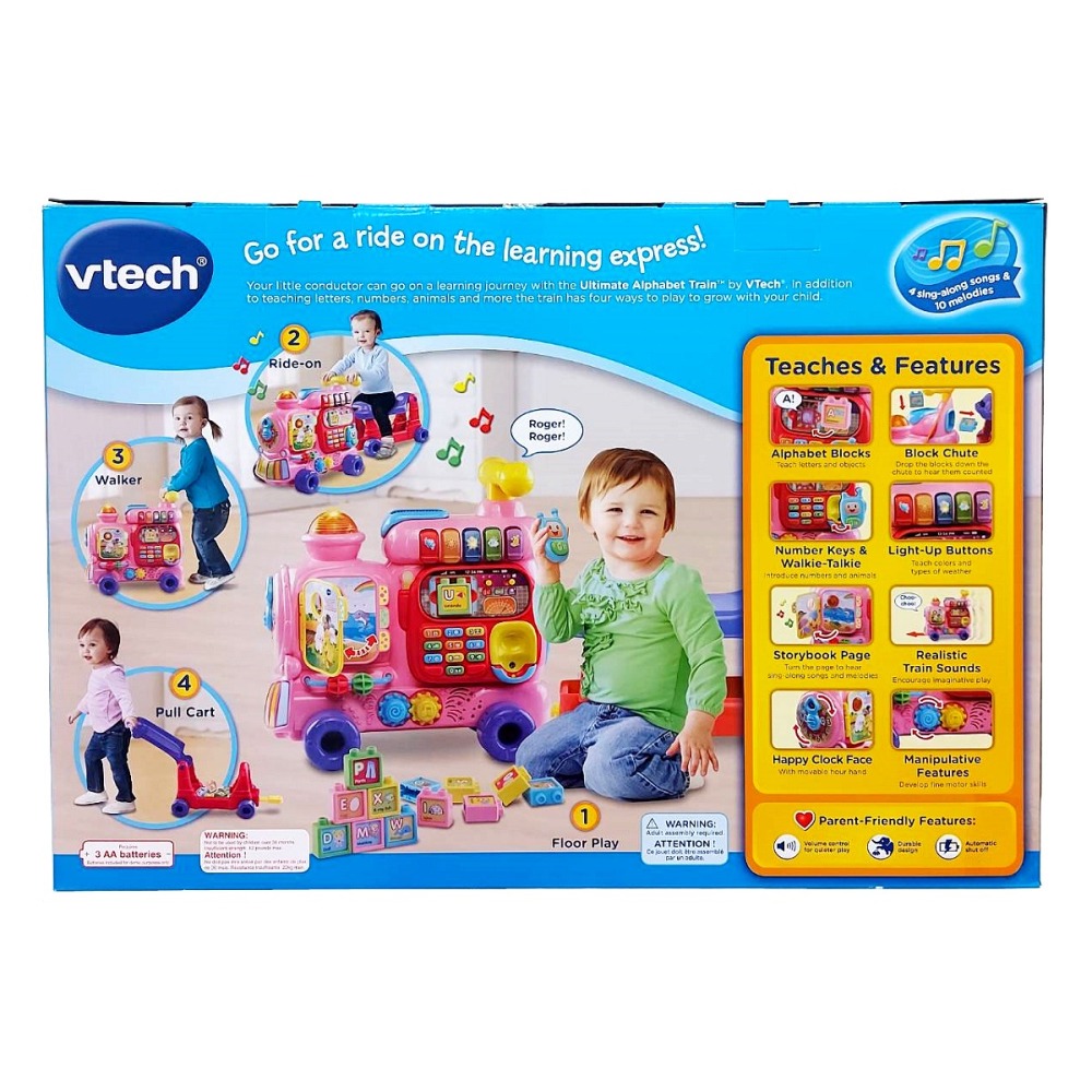 Vtech 4合1智慧歡樂積木學習車-粉色/紅色/藍色(現貨)-細節圖7