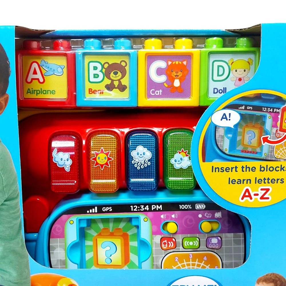 Vtech 4合1智慧歡樂積木學習車-粉色/紅色/藍色(現貨)-細節圖8
