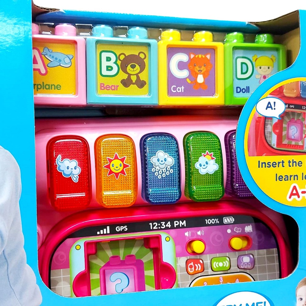 Vtech 4合1智慧歡樂積木學習車-粉色/紅色/藍色(現貨)-細節圖10