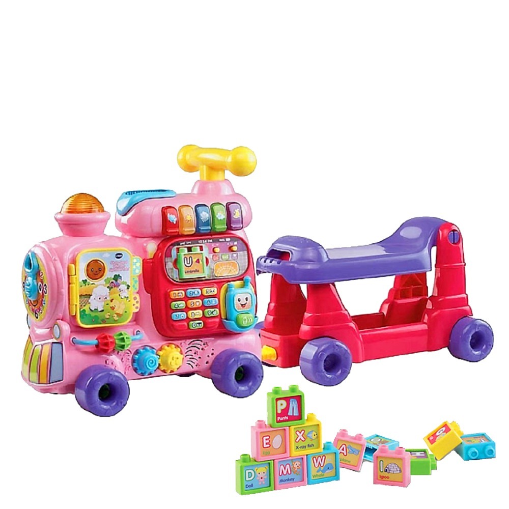 Vtech 4合1智慧歡樂積木學習車-粉色/紅色/藍色(現貨)-規格圖10