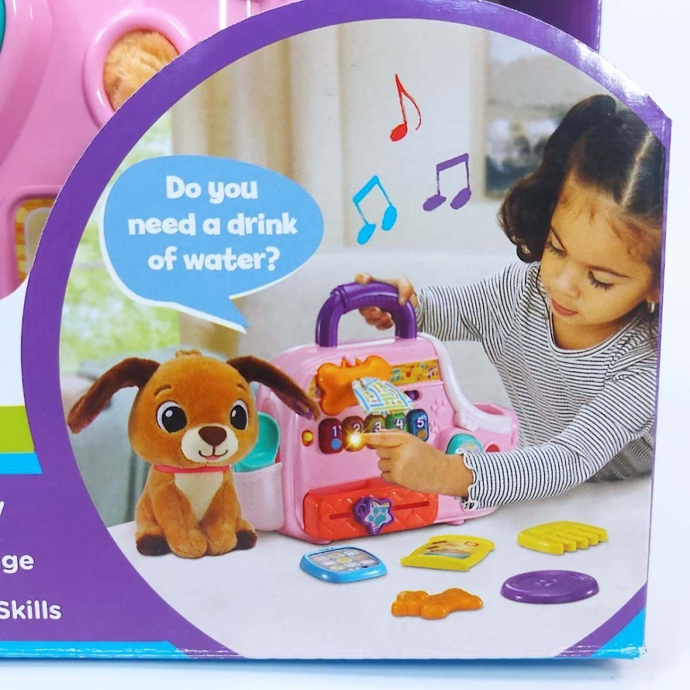 Vtech 寵物狗提籃互動學習組(專為寶寶設計學習照顧與陪伴的扮演樂趣)-細節圖7