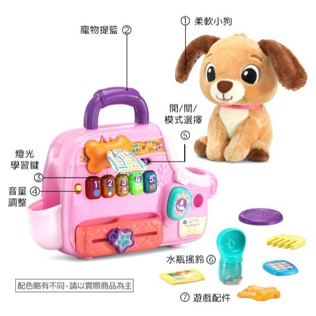 Vtech 寵物狗提籃互動學習組(專為寶寶設計學習照顧與陪伴的扮演樂趣)-細節圖8